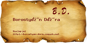 Borostyán Dóra névjegykártya